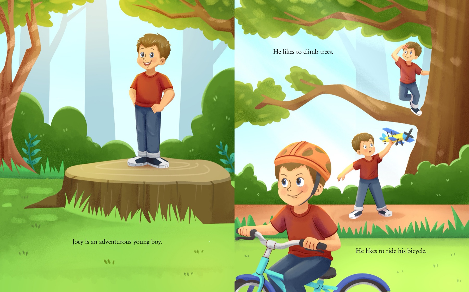 Pages from Joey and the Lease, spread 1
