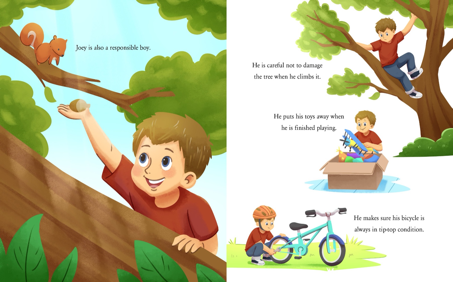 Pages from Joey and the Lease, spread 2